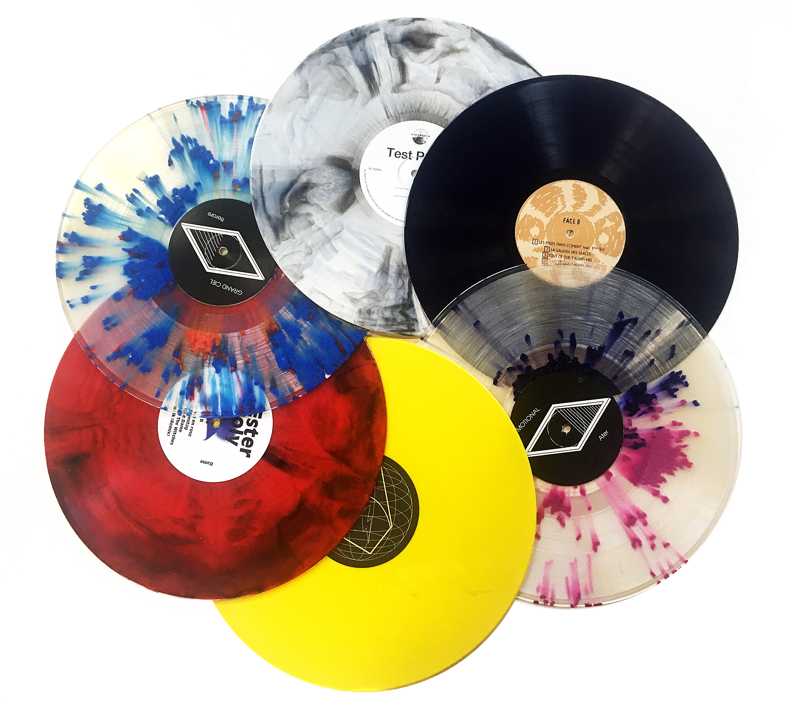 Le pressage des disques couleurs • La Manufacture de Vinyles