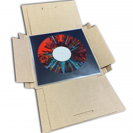 Boite postale plate carton plate pour vinyle 320x320x10